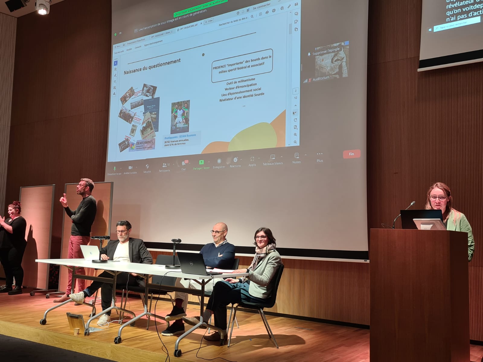 Colloque Le Sport des Sourds, d’hier à aujourd’hui